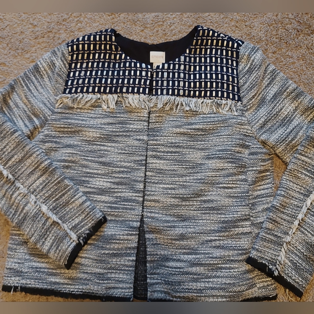 Chico's jacket topper size 2 medium